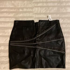 Zara faux leather skirt